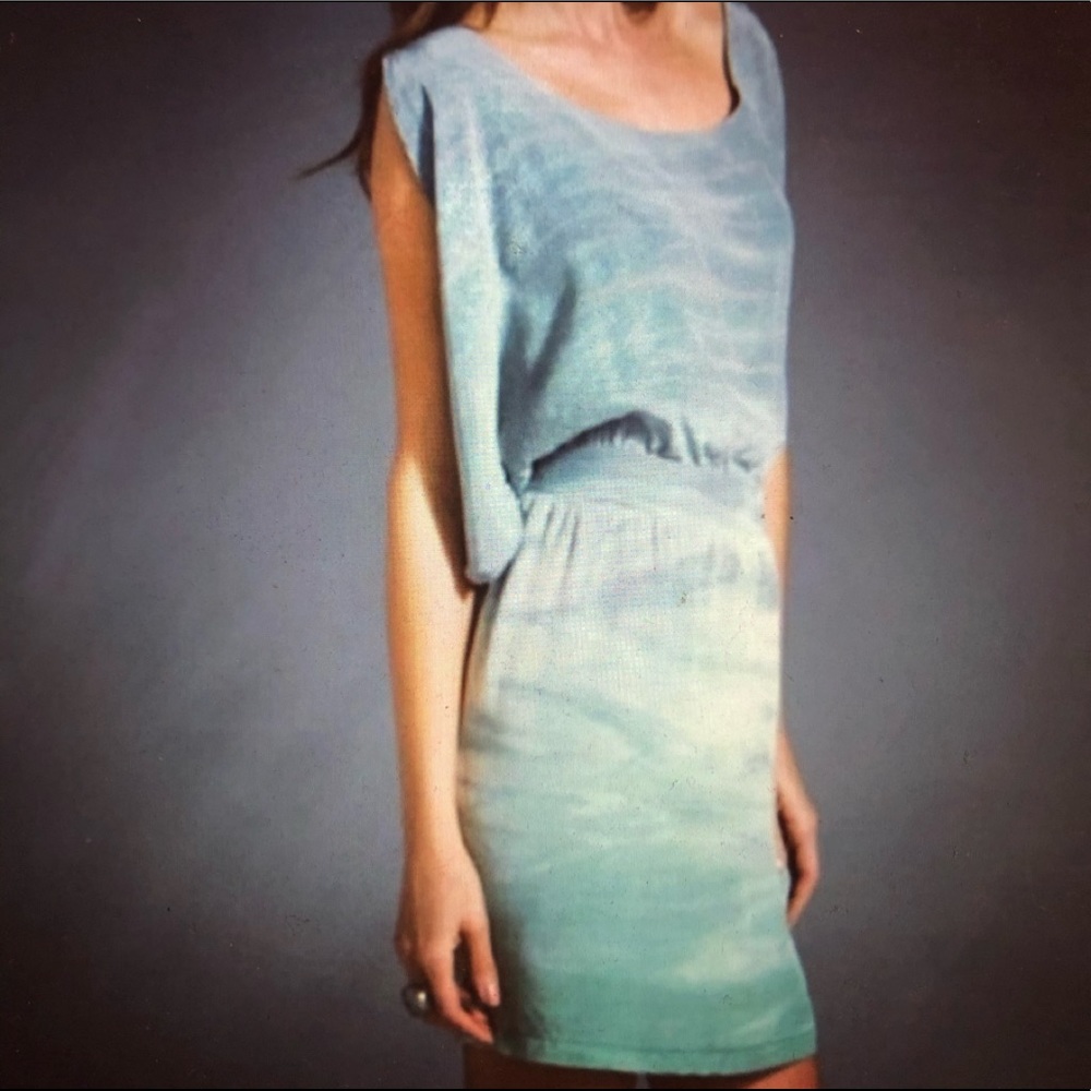 ❤️Gypsy 05 Silk Ombré Tie Dye Boho Mini Dress S